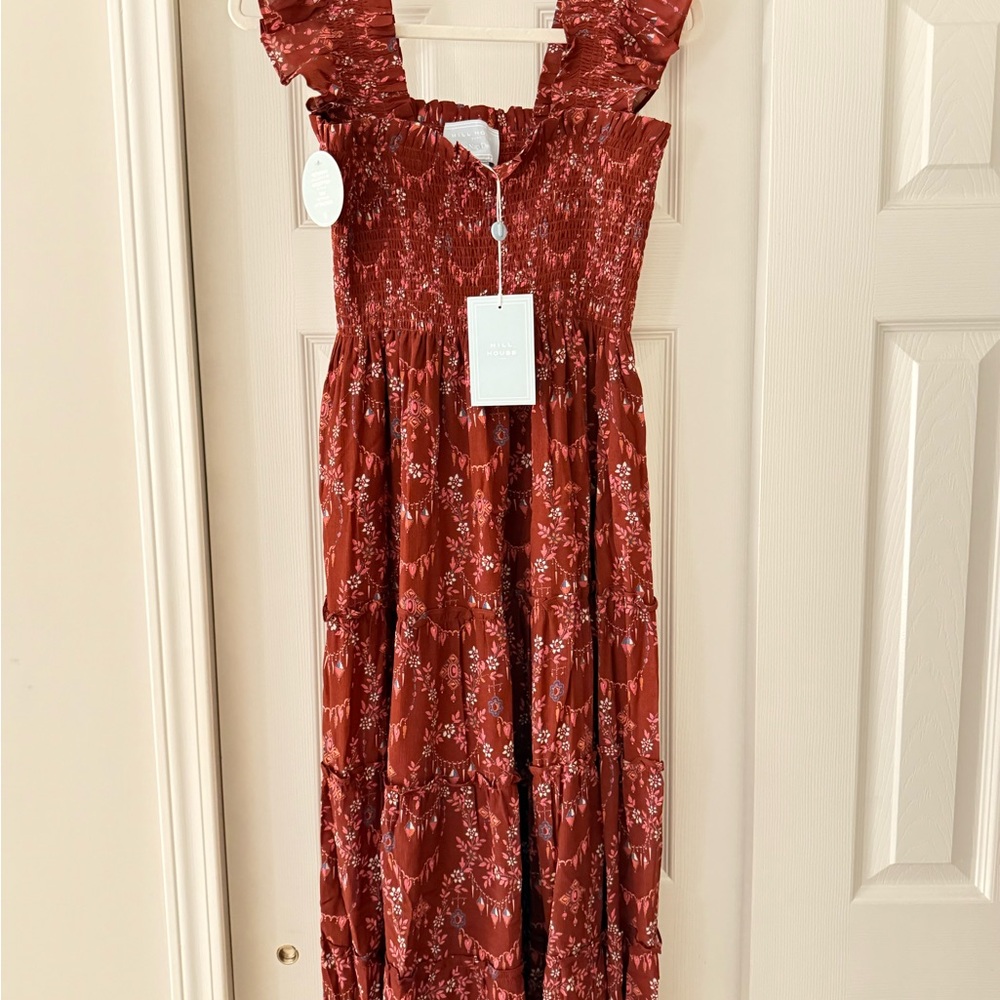 Floral Red Hill House Ellie Nap Dress